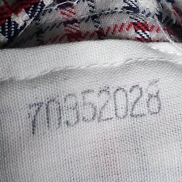 Vintage Levi's Sta-Prest Gals Plaid Polyester Pants Flared - Picture 6 of 8